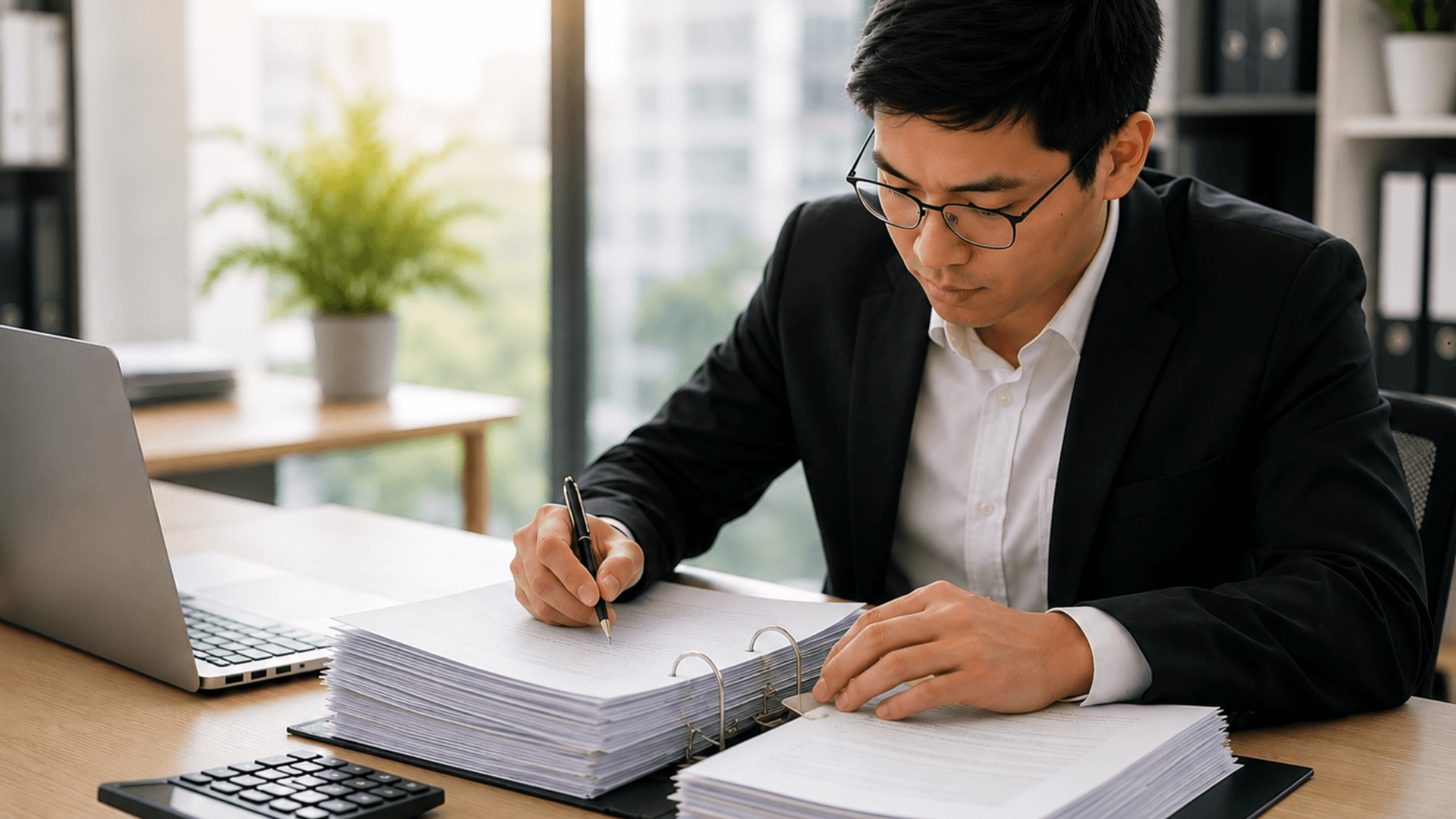 MIA-certified accountant reviewing financial statements, GSK Business Advisory