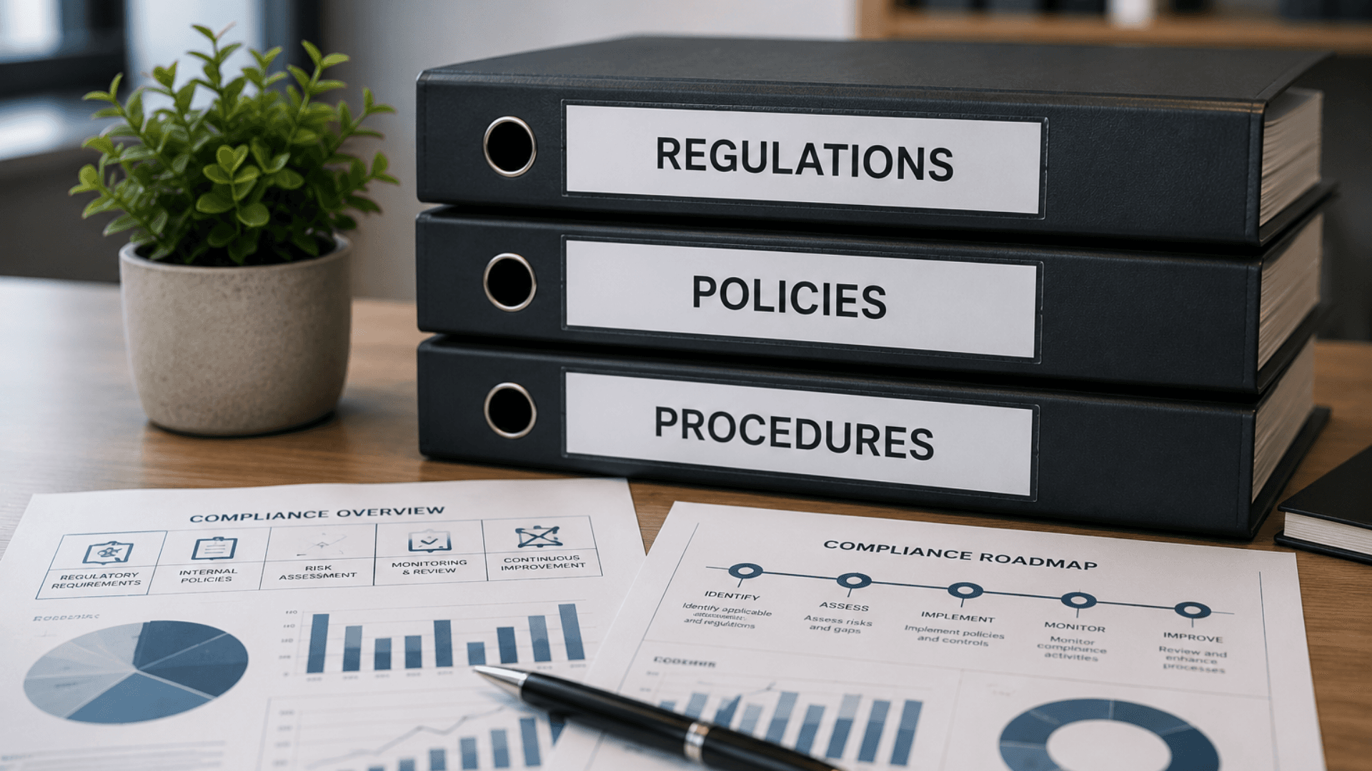 Business compliance documents and legal paperwork