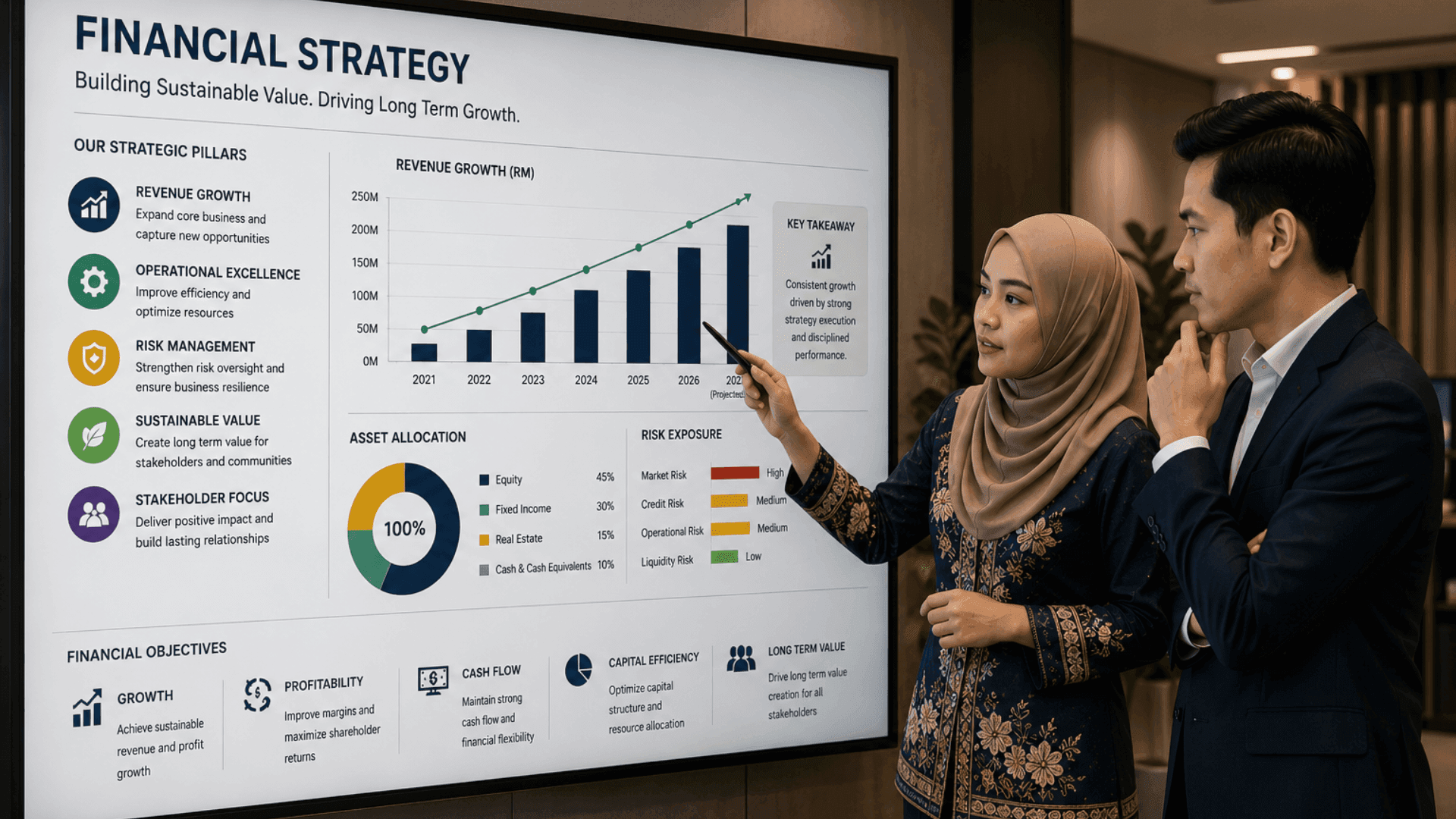 Financial charts and data analytics on a computer screen